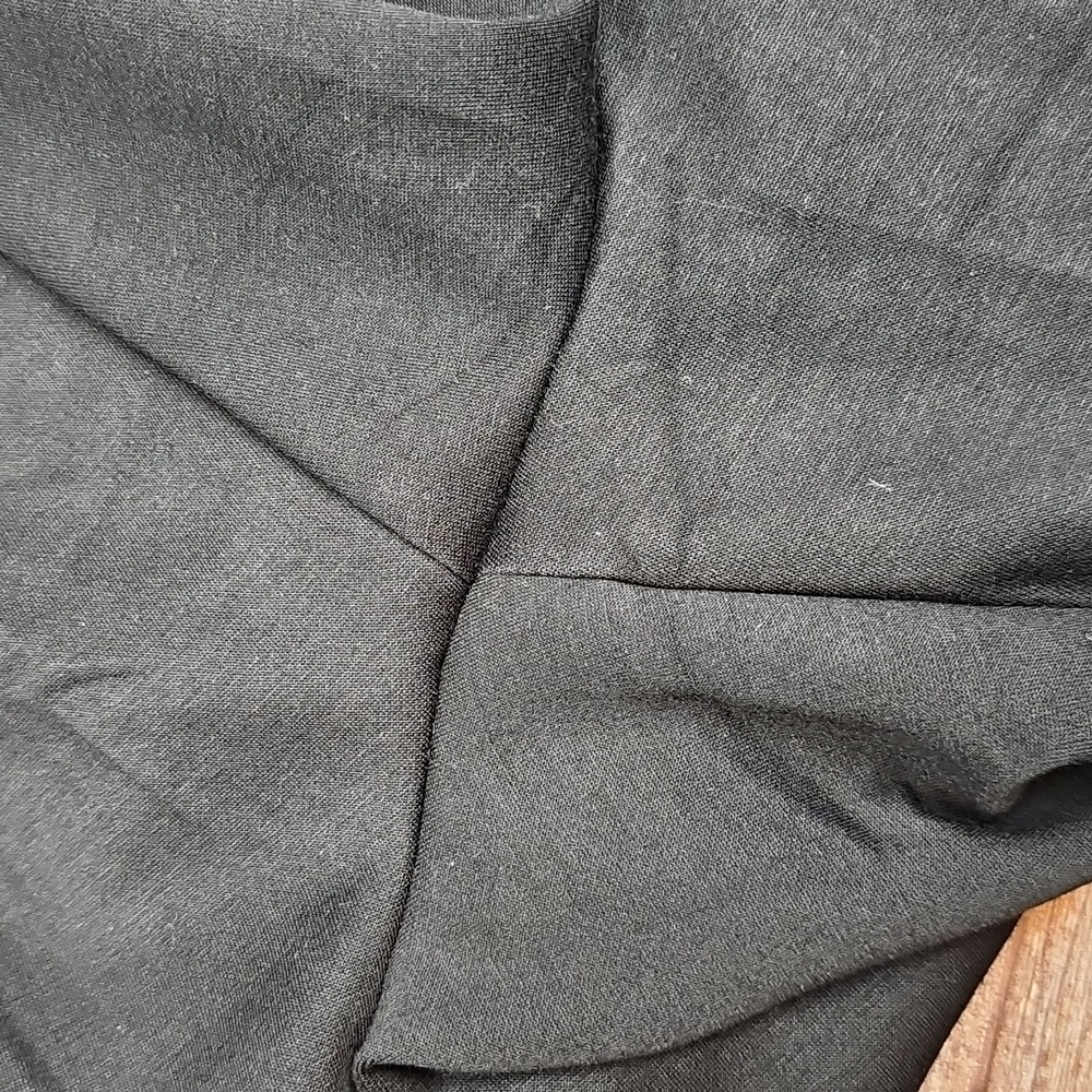 NEW PINSPARK BLACK DRAWSTRING WIDE LEG JOGGERS - Picture 9 of 12